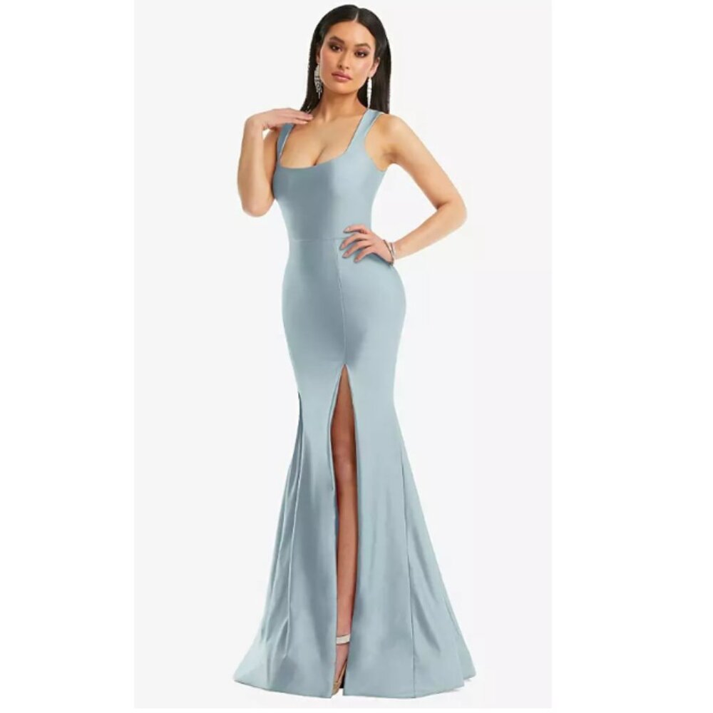 Mist Stretch Satin Gown - CS113